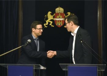 Gulyás Gergely és Karácsony Gergely közös sajtótájékoztatója a Fővárosi Közfejlesztések Tanácsának ülése után
