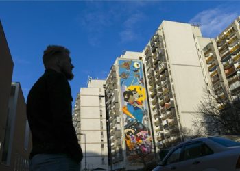 Újabb fővárosi tűzfalfestés készült el