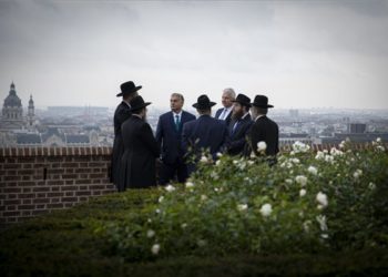 Orbán Viktor és Izrael askenázi főrabbijának találkozója