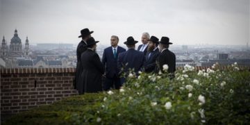 Orbán Viktor és Izrael askenázi főrabbijának találkozója