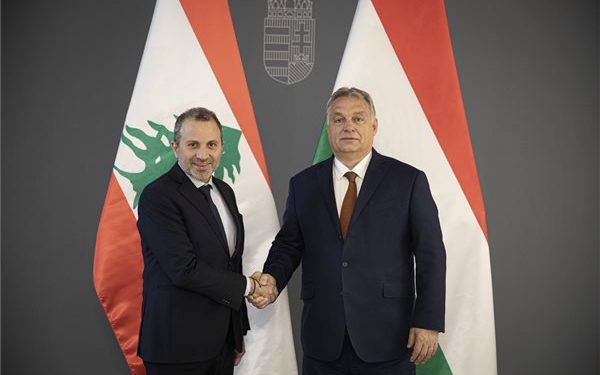 Orbán Viktor fogadta Gibran Baszil libanoni külügyminisztert