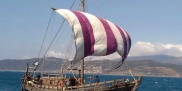 Átszelte az Atlanti-óceánt egy föníciai vitorláshajó mása