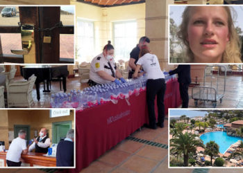 Koronavírus – Kisebb csoportokban távoznak a vendégek a vesztegzár alá vont tenerifei hotelből