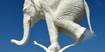 Fáradtan futni: mérleghinta elefánttal -1.-