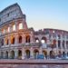 Colosseum at sunrise in Rome