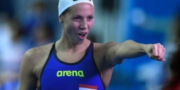 Kapás Boglárka a margitszigeti Négy Nemzet Úszóversenyen remek idővel győzött