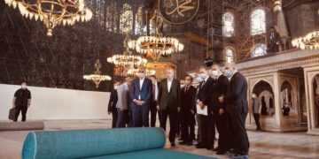 Hagia Sophia – az egykori ortodox bazilikába tett jelképes látogatást Erdogan