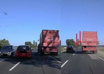 Több autó is jött szembe, mégis belekezdett az életveszélyes előzésbe