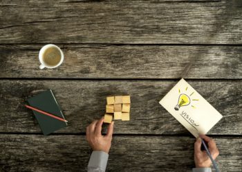 Conceptual image of business vision and innovation