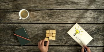 Conceptual image of business vision and innovation