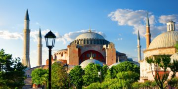 Hagia Sophia at sunny day