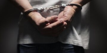 Criminal in handcuffs