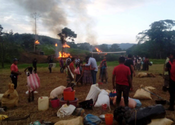 Őslakosok otthonait gyújtották fel fegyveresek Guatemalában