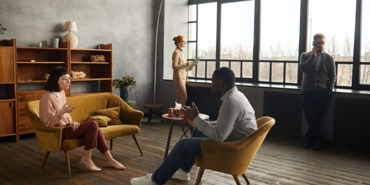 Working day at office