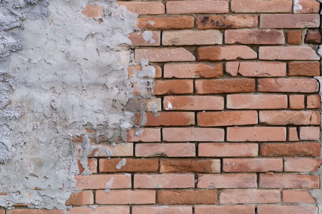 Abstract brown brick wall textured background