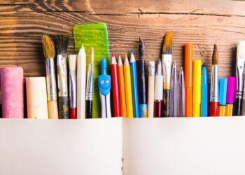 Back to school composition