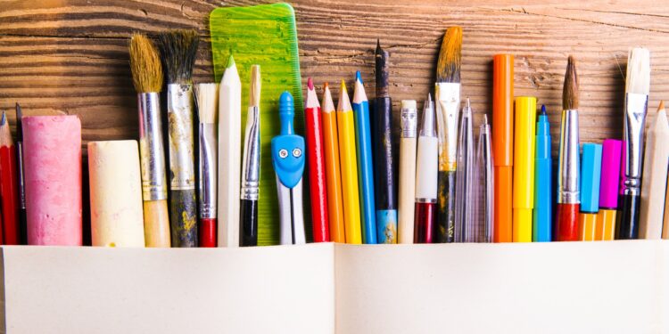 Back to school composition