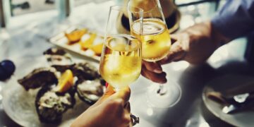 Champaign Celebration Toast Beverage Concept