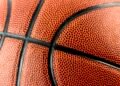 Closeup of basketball