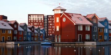 colorful buildings in Netherlands
