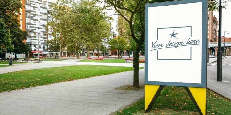 Customizable advertising poster