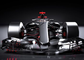 Fast F1 car. Formula one racing sportscar.