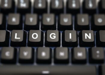 Login online concept.