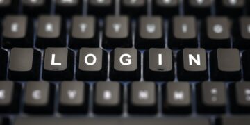 Login online concept.