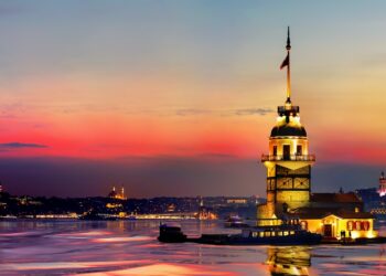Maiden Tower Reflection
