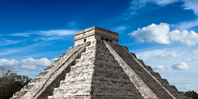 Mayan pyramid in Chichen-Itza, Mexico