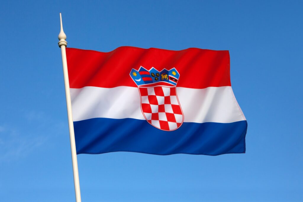 National flag of Croatia.