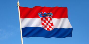 National flag of Croatia.