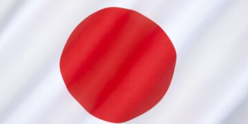 National flag of Japan - officially called Nisshoki in Japanese