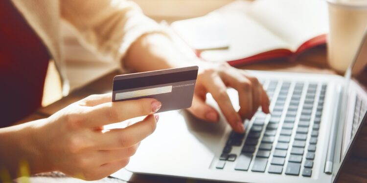 Online shopping concept.