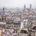 Paris, France - aerial city view with old architecture
