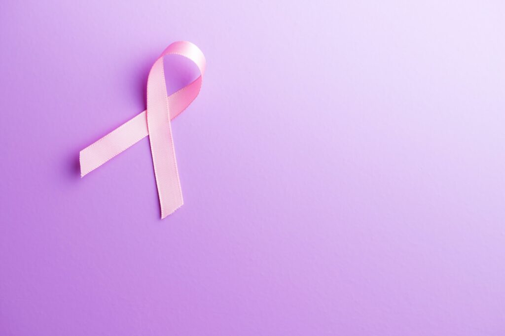 Pink breast cancer ribbon. Breast cancer symbol.