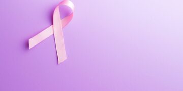 Pink breast cancer ribbon. Breast cancer symbol.
