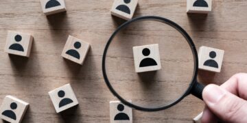 Search for talent or looking for employee