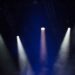 Stage lights at music festival