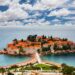 Sveti Stefan island in Budva in a beautiful summer day, Montenegro