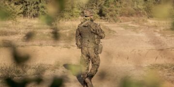 Training ground for army