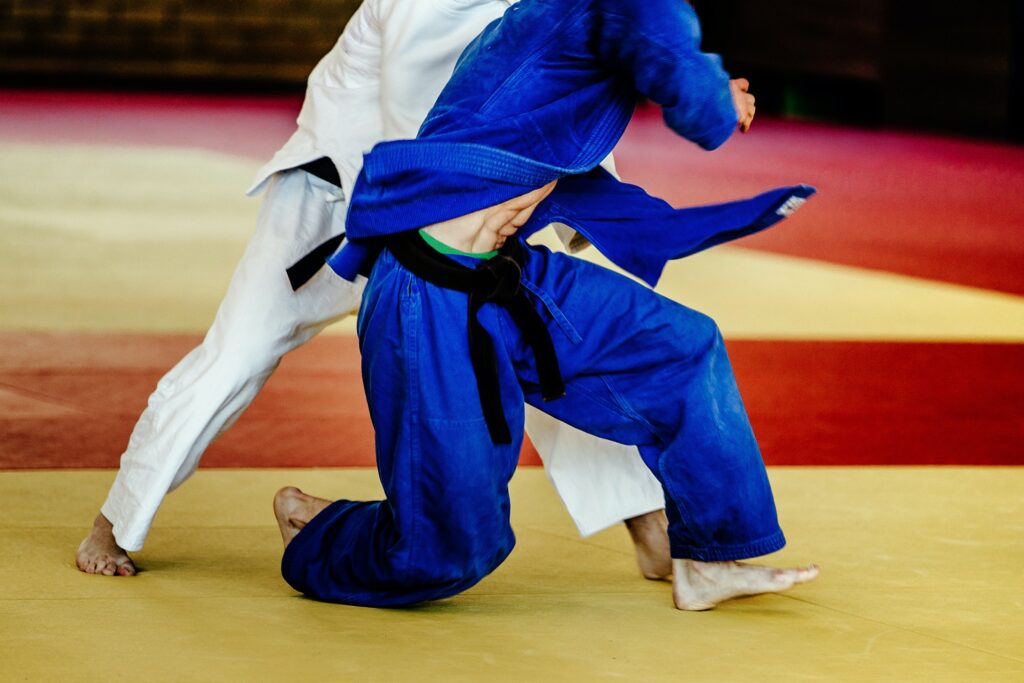 two men wrestlers judoka