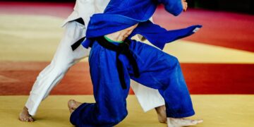 two men wrestlers judoka