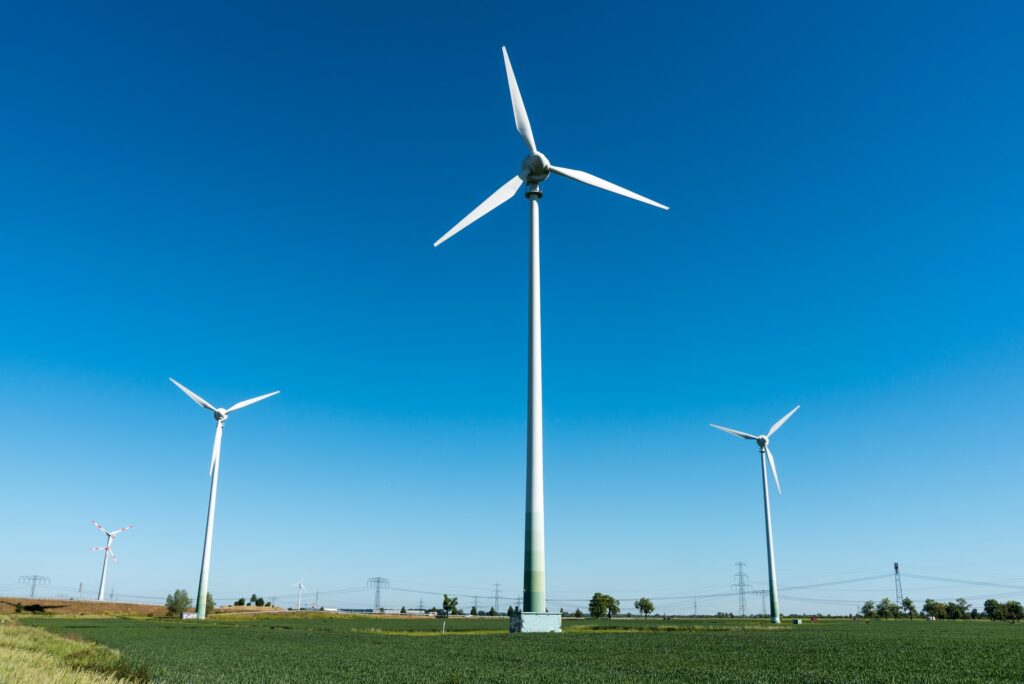 Wind power plant in Germany