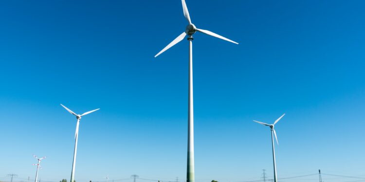 Wind power plant in Germany