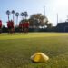 Womens Football Team Training For Soccer Match On Outdoor Astro Turf Pitch
